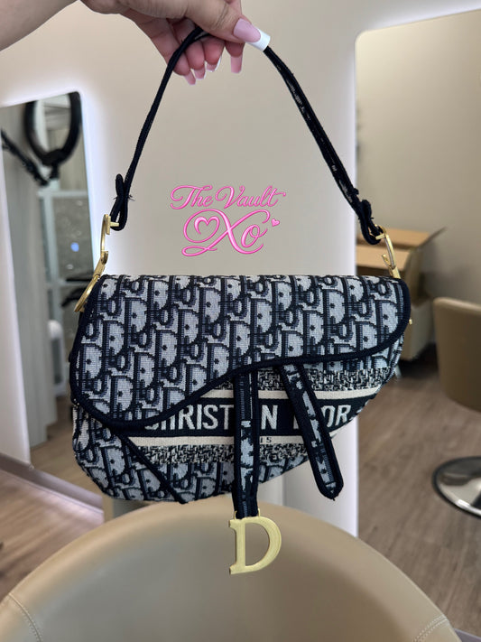 Black CD Saddle Bag