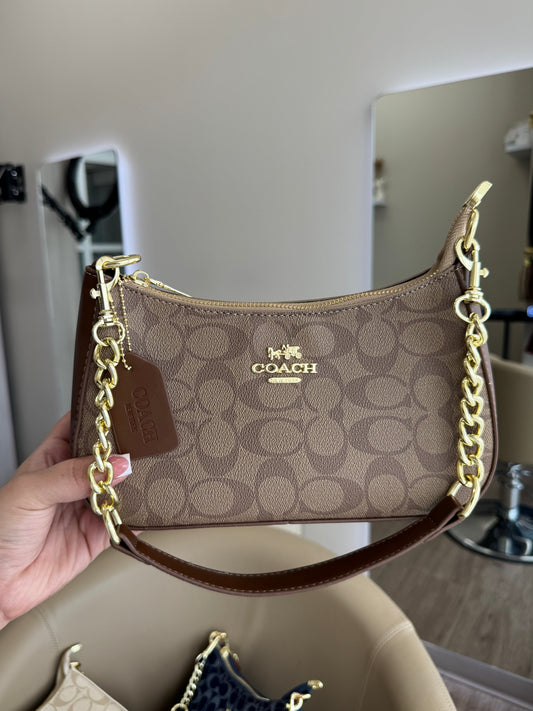 Brown C bag