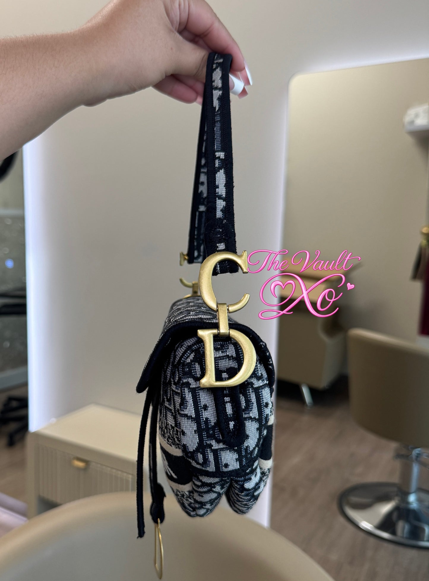 Black CD Saddle Bag